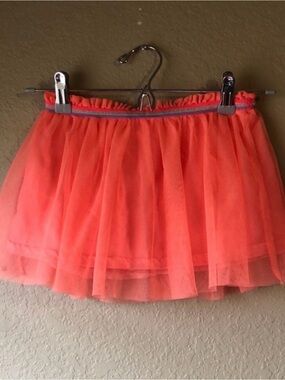 Girls Skirt 365 Kids Peach Tulle Elastic Waist Skirt With Shorts Girls Size 7